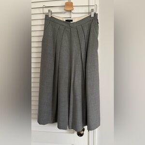 J. Crew Classic Gray Wool Wide leg Pants